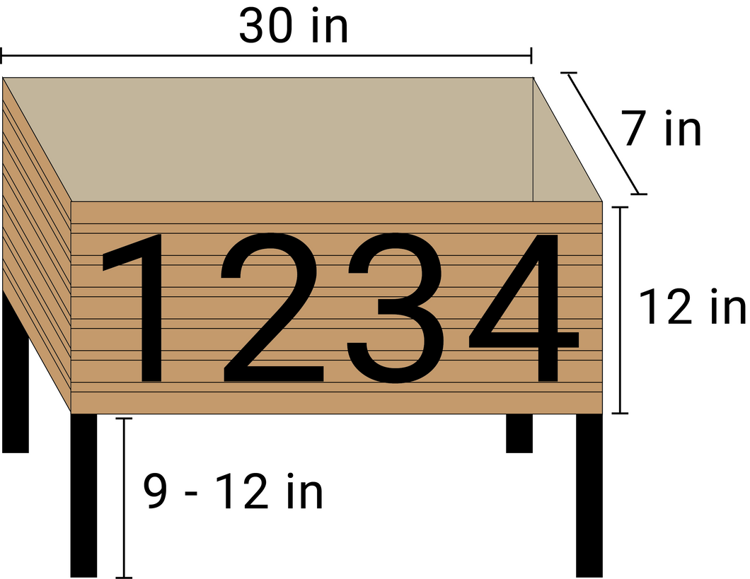 Custom Order: Planter Box/House Number